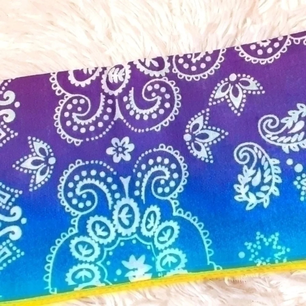 Classic Paisley Print Candy Tie-Dyed Bandana